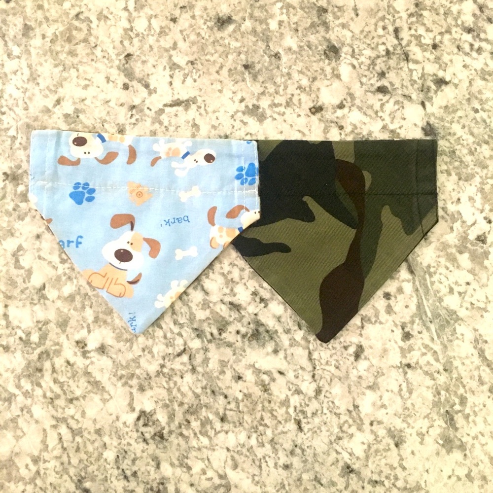 small reversable dog bandanas
